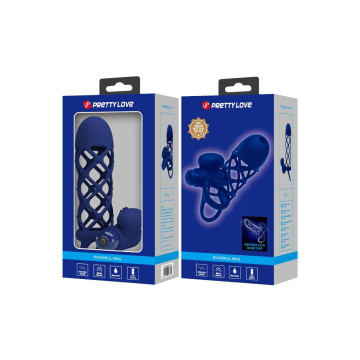 Pretty Love - Giann Vibratorring Mit Silikonhülle Blau | Vybes.it