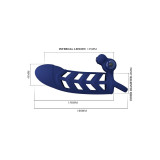 Pretty Love - Altaf Anillo Vibrador Con Funda De Silicona Azul |