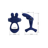 Pretty Love - Francisco Doble Anillo Vibrador Rabbit Azul | Vybes.it