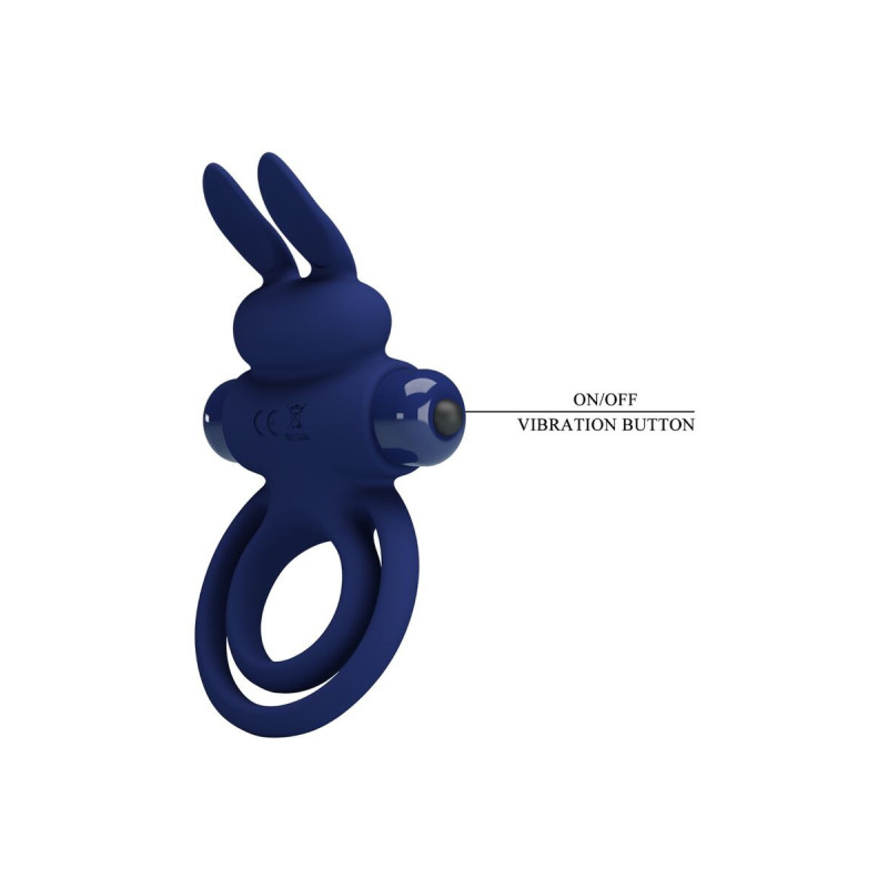 Pretty Love - Darey Doble Anillo Vibrador Rabbit Azul | Vybes.it