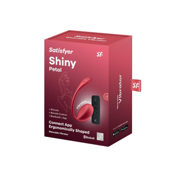 Satisfyer - Shiny Petal Estimulador Punto G Control Remoto Rojo App