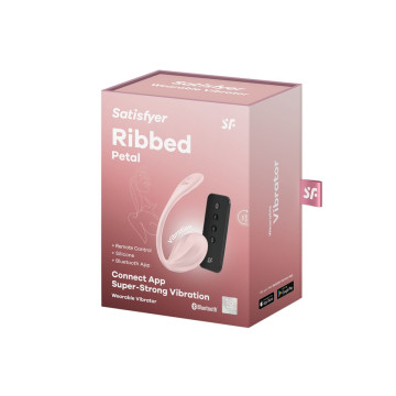 Satisfyer - Ribbed Petal Estimulador Punto G Control Remoto Rosa