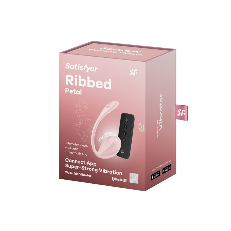Satisfyer - Ribbed Petal Estimulador Punto G Control Remoto Rosa