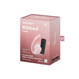 Satisfyer - Ribbed Petal Estimulador Punto G Control Remoto Rosa