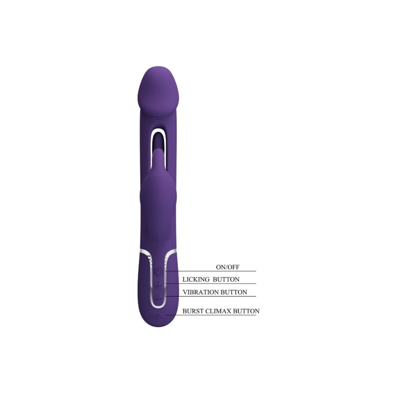Pretty Love - Kampas Vibrador Rabbit 3 En 1 Multifunción Con Lengua