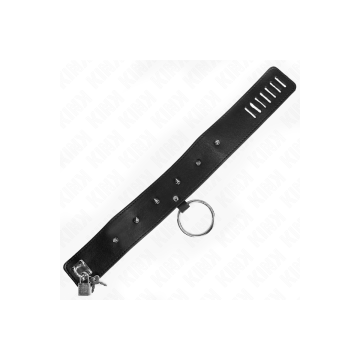 KINK - NECKLACE 65 CM WITH LEASH WITH SILVER STUDS MODEL 2 ADJUSTABLE…