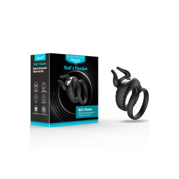 ARMONY - BULL'S PASION RING VIBRATOR 10 SPEEDS BLACK - ARMONY FOR HIM…