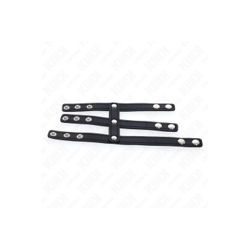 KINK - DREIFACH LEDER PENISRING MIT DRUCKVERSCHLUSS - KINK RING POWER…