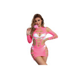 SUBBLIME - 952273 ROBE RÉSILLE ÉLASTIQUE MANCHES LONGUES ROSE TAILLE…