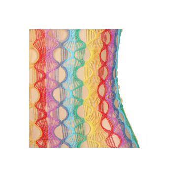 SUBBLIME - 952365 RAINBOW BARE SHOULDER FISHNET DRESS ONE SIZE - SUBB…