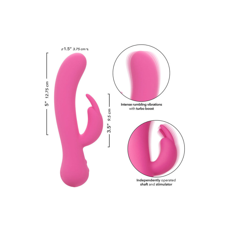 Calexotics - First Time Vibrador Rabbit Recargable Rosa | Vybes.it