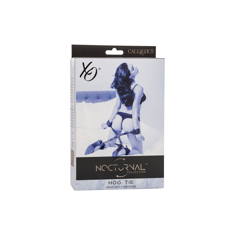 Calexotics - Nocturnal Conector Hog Tie Cuero Ajustable Negro |