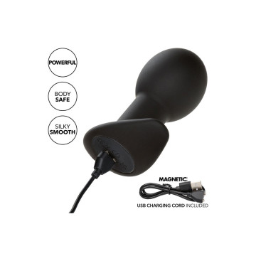 Calexotics - Rock Bottom Anal Plug 10 Vibrations Silicone Black |