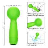 CALEXOTICS - NEON VIBES THE BUBBLY VIBE MINI-MASSAGER 10 VIBRATIONEN GRÜN