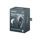 SATISFYER - TAP & CLIMAX 2 VIBRADOR & ESTIMULADOR GRIS