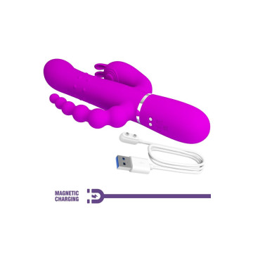 Pretty Love - Cammy Triple Vibrador Multifunción 4 En 1 Rosa |