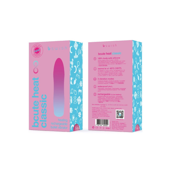 B SWISH - BCUTE INFINITE HEAT CLASSIC VIBRADOR CALENTABLE ROSA