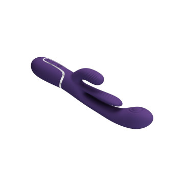 Pretty Love - Shania Triple Vibrador Rabbit Multifunción Morado |