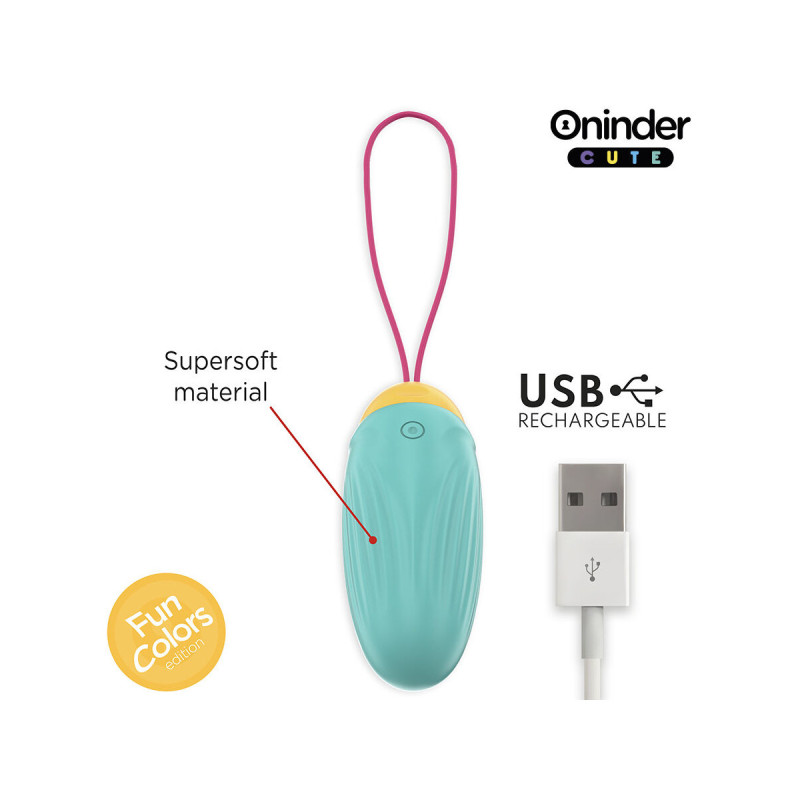 Oninder Cute - Love Pleasure Huevo Vibro - Gemas Rotadoras Silicona