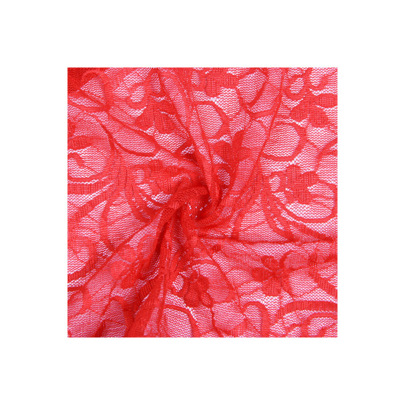 Subblime - 954208 Babydoll De Encaje Con Tirantes Ajustables Rojo