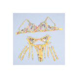 Subblime - 954352 Sujetador + Tanga + Ligueros Diseño Floral