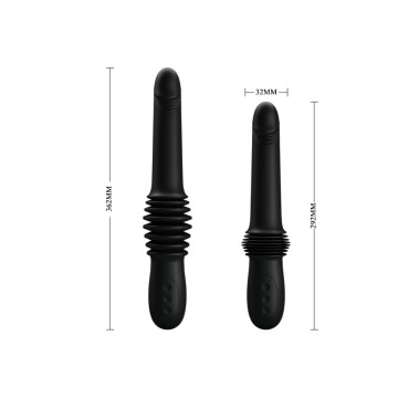 Pretty Love - Vibrateur Pazuzu 3 Modes De Poussée Noir | Vybes.it