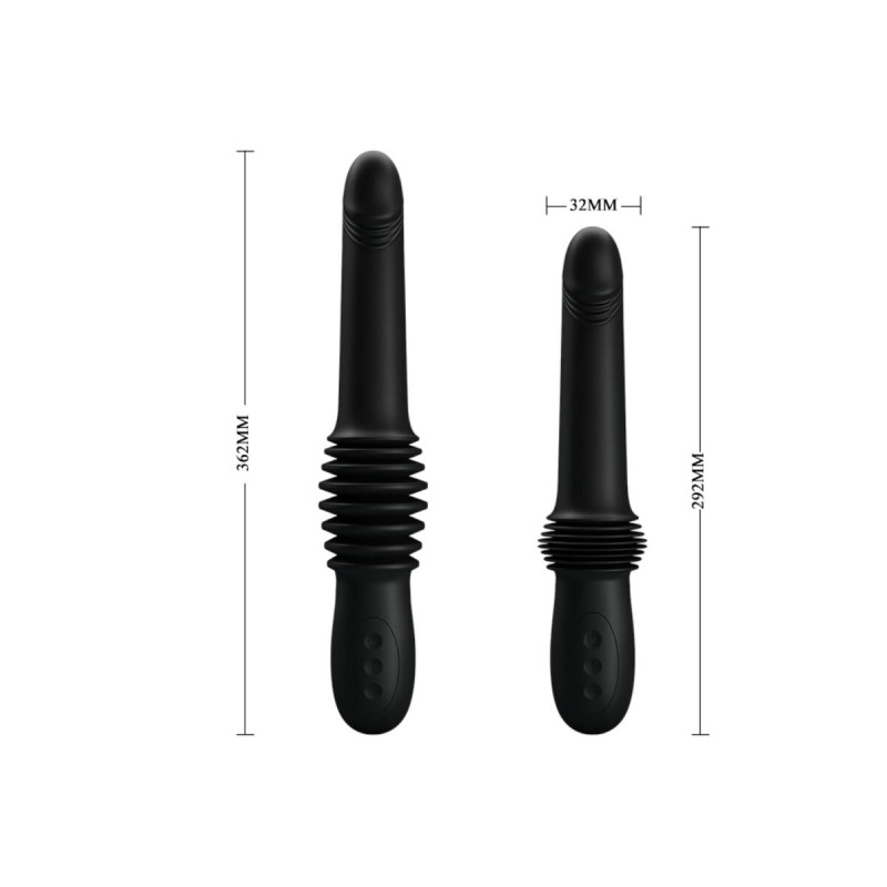 Pretty Love - Vibrateur Pazuzu 3 Modes De Poussée Noir | Vybes.it