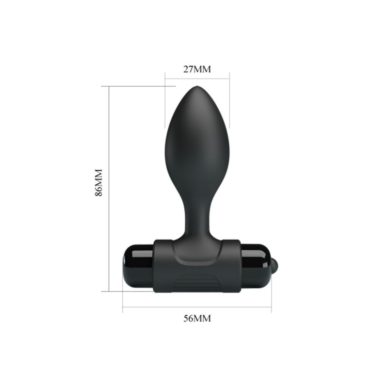 Pretty Love - Vibra Butt Plug Anal 10 Vibraciones Negro | Vybes.it