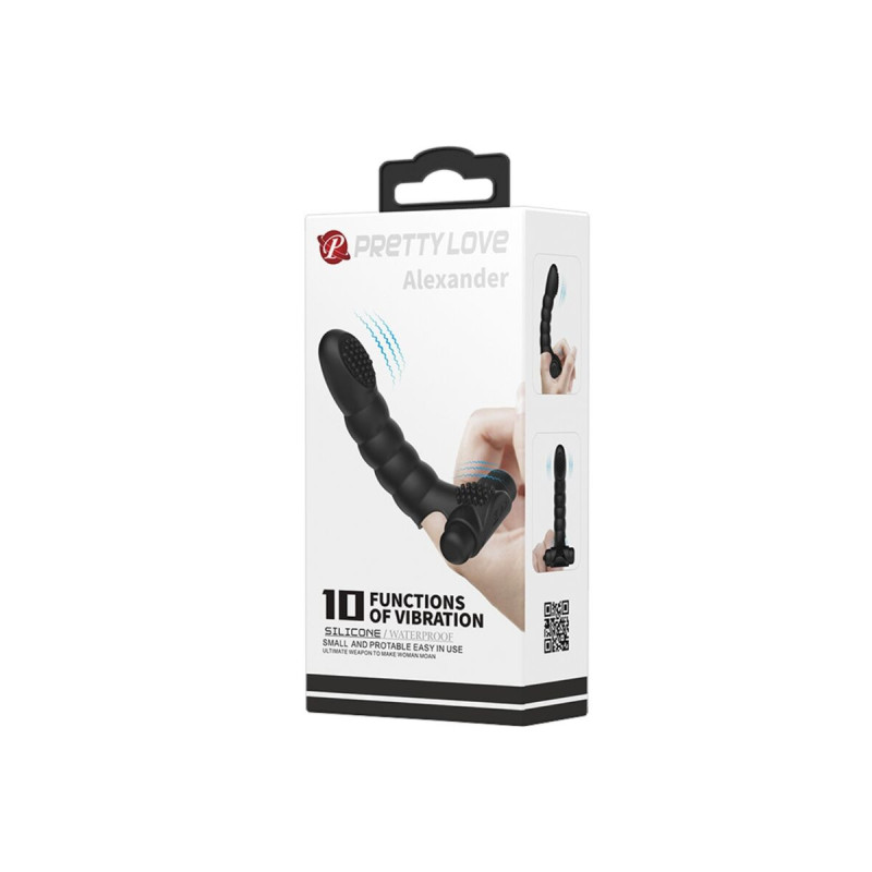 Pretty Love - Alexander Vibrador De Dedo 10 Vibraciones Negro |