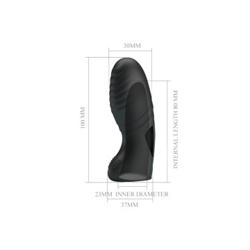 Pretty Love - Alan Vibrador De Dedo Silicona Negro | Vybes.it