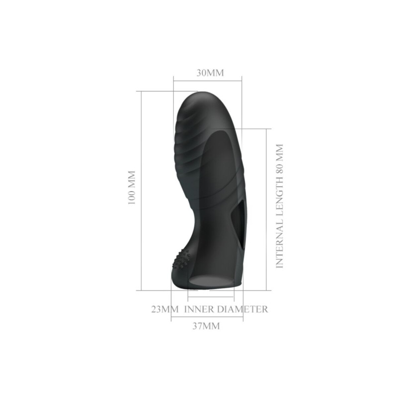 Pretty Love - Alan Vibrador De Dedo Silicona Negro | Vybes.it