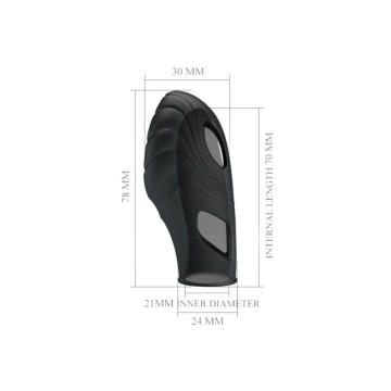 Pretty Love - Lich Vibrador De Dedo Silicona Negro | Vybes.it