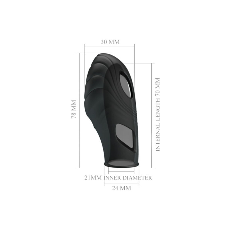 Pretty Love - Lich Vibrador De Dedo Silicona Negro | Vybes.it