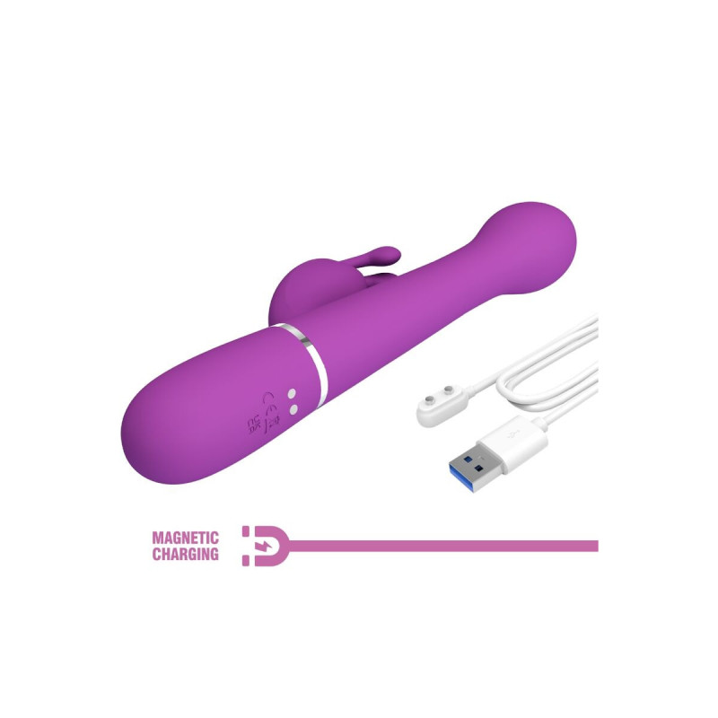Pretty Love - Dejon Vibrador Rabbit Multifunción 3 En 1 Morado |