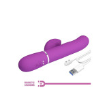 Pretty Love - Perlita Vibrador Rabbit Multifunción 3 En 1 Morado |
