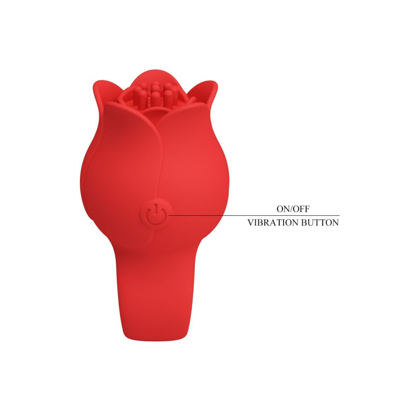 Pretty Love - Jae Rose Förmiger Fingervibrator 10 Vibrationen Rot |