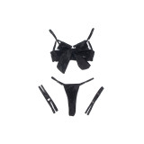 Subblime - 955205 Ensemble Soutien - Gorge Avec Nœud Noir Réglable