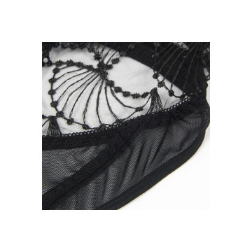 Subblime - 955212 Body Transparente Con Encaje Hueco Negro S/M |