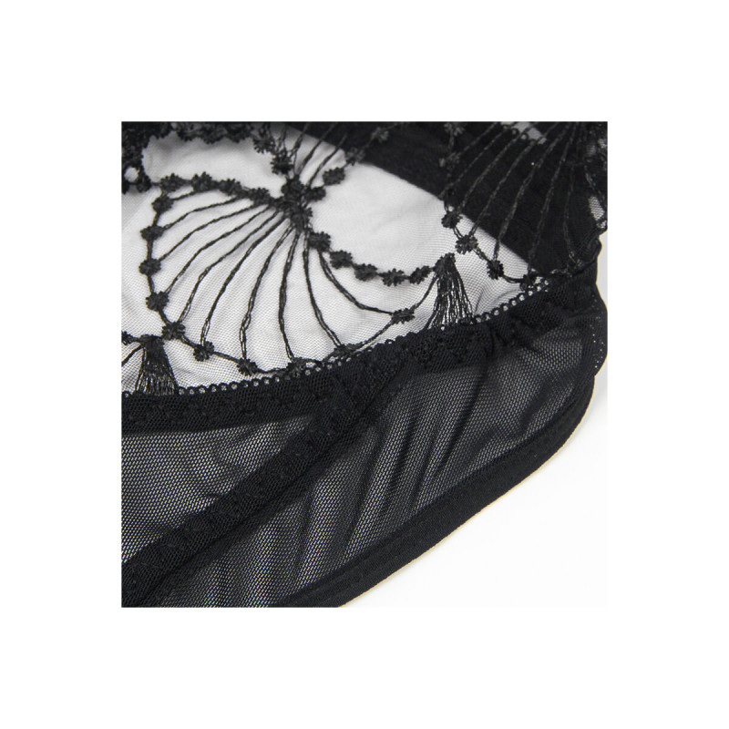 Subblime - 955229 Body Transparente Con Encaje Hueco Negro L/Xl |