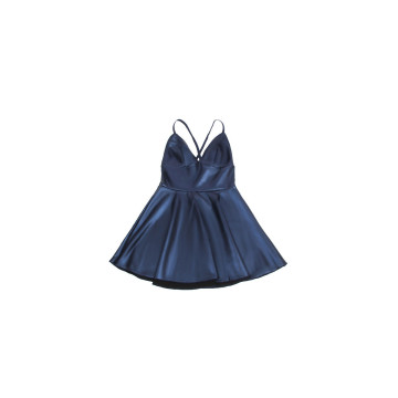 Subblime - 955410 Kleid Mit Blauen Lederträgern S/M | Vybes.it
