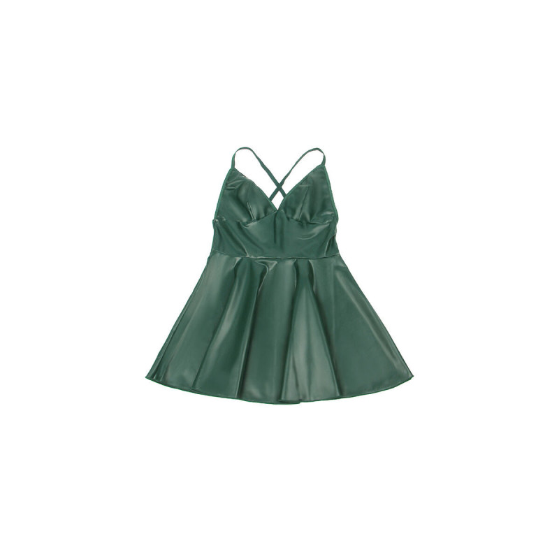 Subblime - 955434 Kleid Mit Grünen Lederträgern S/M | Vybes.it