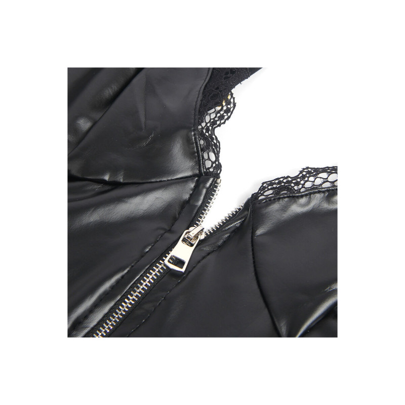 Subblime - 955458 Body Con Cremallera De Cuero Negro S/M | Vybes.it