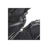 Subblime - 955458 Body Con Cremallera De Cuero Negro S/M | Vybes.it