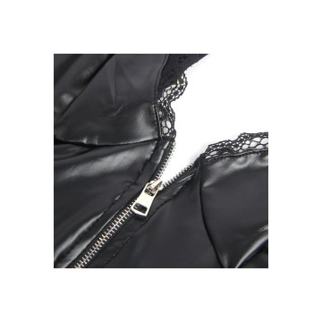 Subblime - 955465 Body Con Cremallera De Cuero Negro L/Xl | Vybes.it