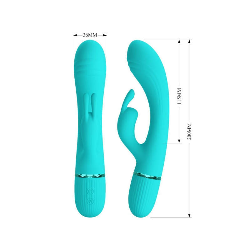 Pretty Love - Scocco Vibrador Rabbit Turquesa | Vybes.it