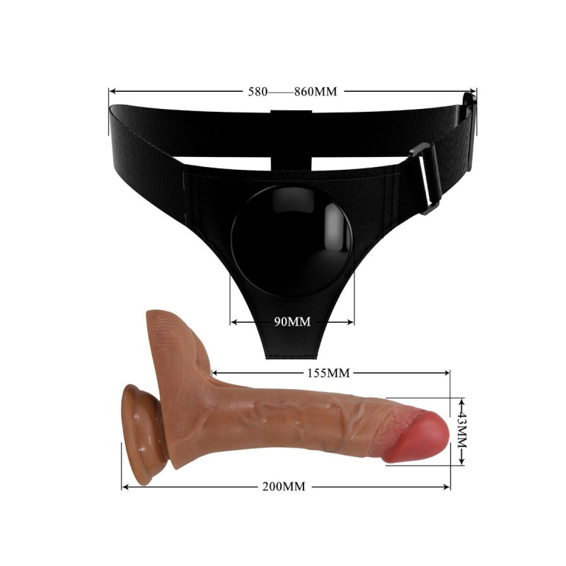 Pretty Love - Slip Universale Con Dildo Vibrante E Squirting 15,5