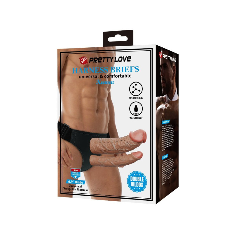 Pretty Love - Keaven Harness Briefs Universal & Comfortable Doble