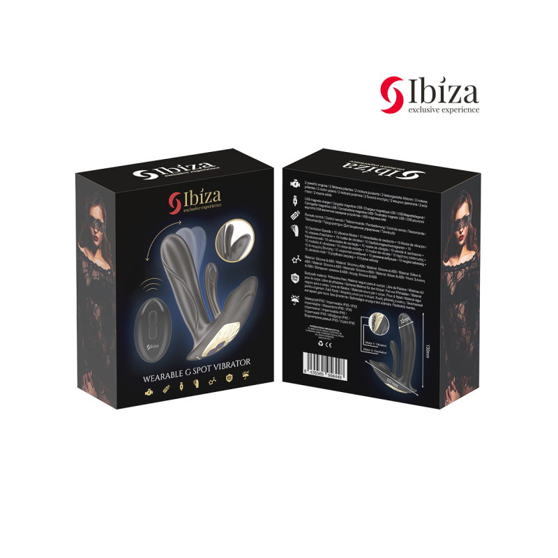 IBIZA - WEARABLE VIBRATOR WITH G-SPOT AND CLITORIS STIMULATION WITH R…