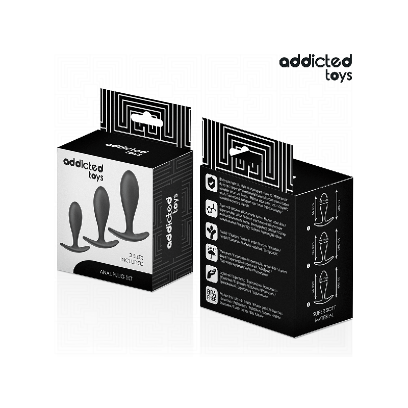 Addicted Toys - Set De 3 Plug Anal Silicona Modelo 2 | Vybes.it