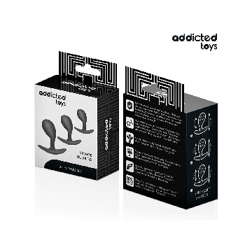 Addicted Toys - Set De 3 Plug Anal Silicona Modelo 3 | Vybes.it